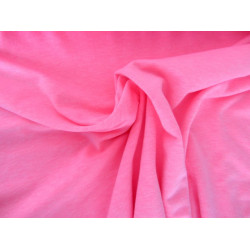 Jersey Uni - einfarbig neon pink